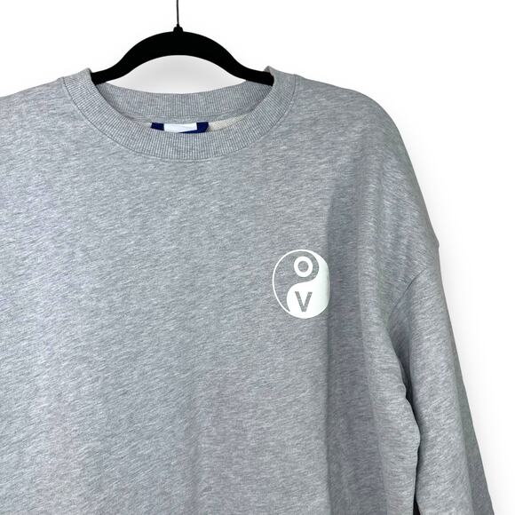 Outdoor Voices NWT Grey Move Your Body For Your Mind Graphic Pullover Sweatshirt - Picture 3 of 5